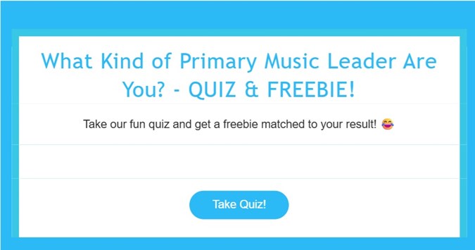 Musician of the month quiz